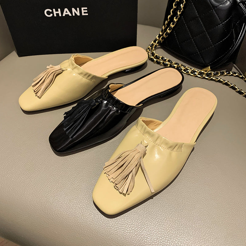 Elsa Yellow Womens Flat Mules NEW GEW