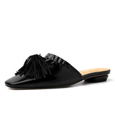 Elsa Womens Black Flat Mules NEW GEW