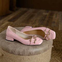 Danna Low Heeled Ballet Flats with Metal NEW GEW