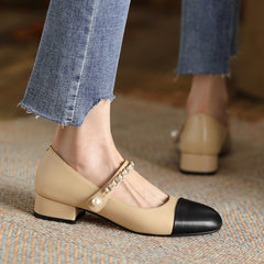 Daphne Cap Toe Mary Janes with Chain NEW GEW