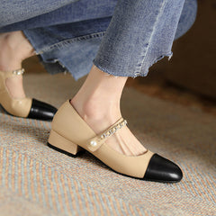 Daphne Cap Toe Mary Janes with Chain NEW GEW