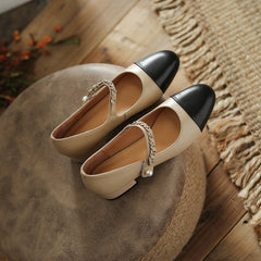 Daphne Cap Toe Mary Janes with Chain NEW GEW