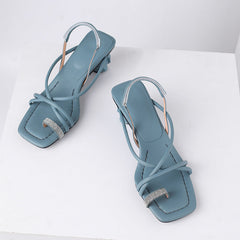 Cordelia Flip Flop Strappy Heeled Sandals NEW GEW