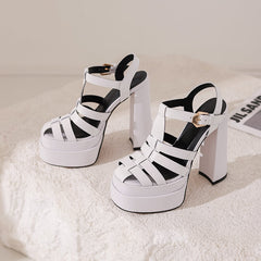 Charlie Gladiator Platform Chunky Heel Sandals NEW GEW