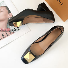 Carlie Handmade Genuine Leather Heels Newgew