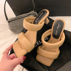 Dawn Handmade Kitten Heel Mules Slides Sandals NEW GEW