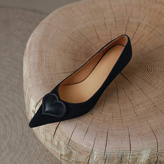 Destiny Pointy Toe Heart Kitten Heels NEW GEW