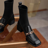 Cadence Loafer Style Sock Ankle Boots Newgew