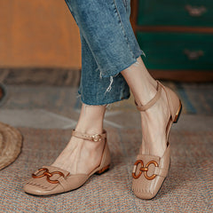 Drew Handmade Ankle Strap Flats with Tassel NEW GEW