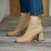 Charli Handmade Genuine Leather Heeled Ankle Boots NEW GEW