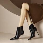 Maci Black Stiletto Ankle Boots newgew