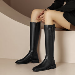 Nahla Brown Knee High Boots for Women newgew