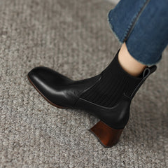 Noel Sock Chelsea Boots Black Newgew