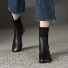 Noel Sock Chelsea Boots Black Newgew