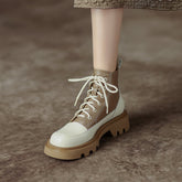 Heidi Patchwork Platform Boots Newgew