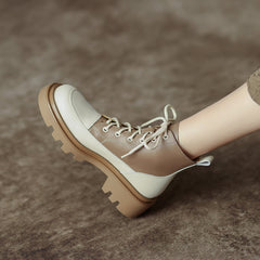 Heidi Patchwork Platform Boots Newgew