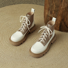 Heidi Patchwork Platform Boots Newgew