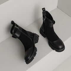 Haven Black Patchwork Boots Womens Newgew