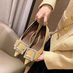 Gitty Yellow Kitten Heels Newgew