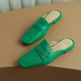 Esme Green Penny Loafer Mules NEW GEW