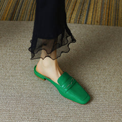 Esme Green Penny Loafer Mules NEW GEW