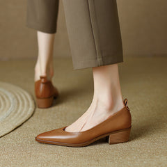 Itzel Brown Womens Slip on Heels newgew