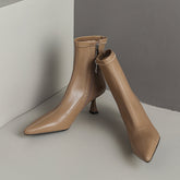 Mavis Kitten Heel Pointed Toe Ankle Boots newgew