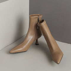 Mavis Kitten Heel Pointed Toe Ankle Boots newgew