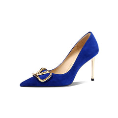 Margot Suede Royal Blue Pumps newgew