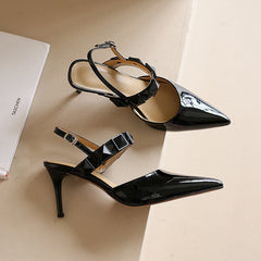 Chiara Rivet Ankle Strap Kitten Heels NEW GEW