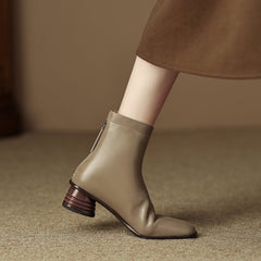 Isla Square Toe Nude Sock Boots Newgew