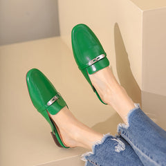 Erin Green Flat Mules NEW GEW
