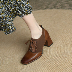 Iris Brown Oxford Heels Newgew