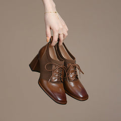 Iris Brown Oxford Heels Newgew