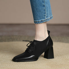 Iris Black Oxford Heels Newgew