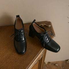 Iris Black Oxford Heels Newgew