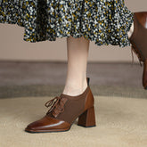Iris Brown Oxford Heels Newgew
