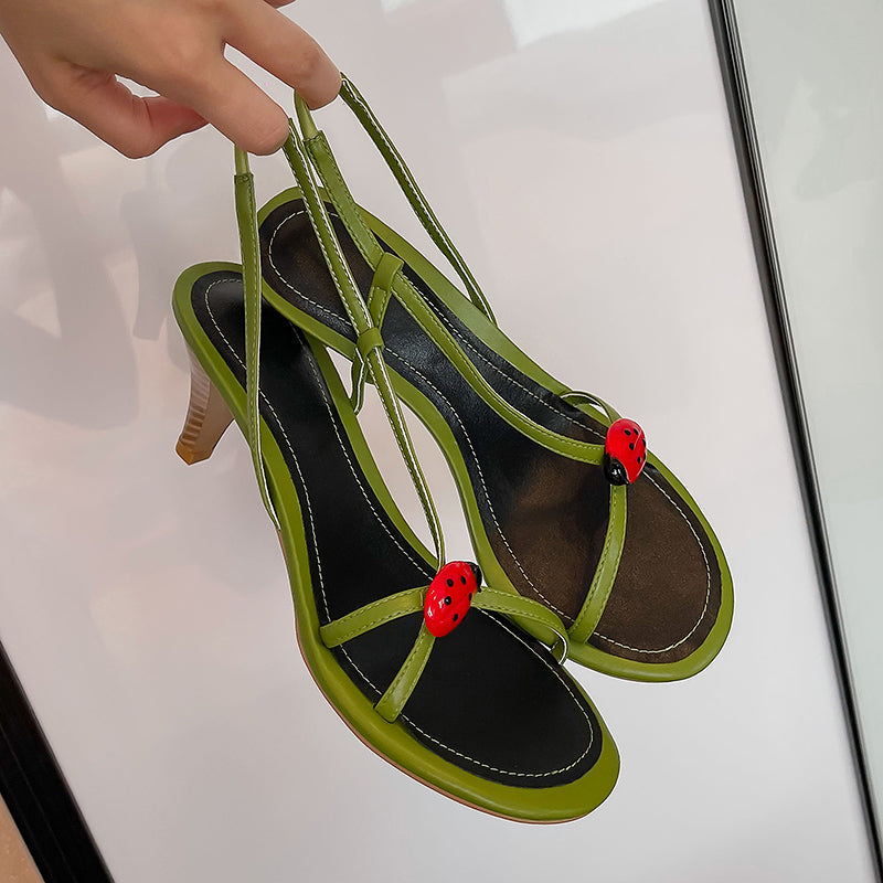 Dasha Unique Strappy Mid Heel Sandals NEW GEW