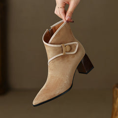 Harli Tan Heeled Boots Newgew