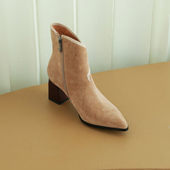Harli Tan Heeled Boots Newgew