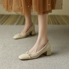 Nova Nude Bow Pumps Newgew