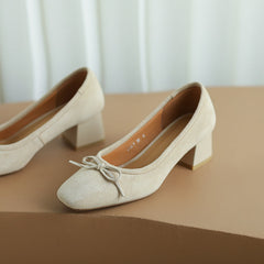Nova Nude Bow Pumps Newgew