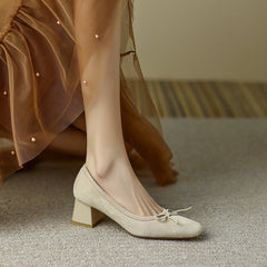Nova Nude Bow Pumps Newgew