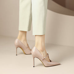 Maria T Strap Pink Stilettos newgew