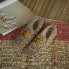 Zaynab Wool Loafers with Chain Newgew