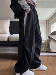 Zip Fly Wide Leg Parachute Pants NewGew