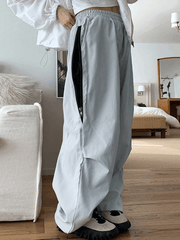 Zip Fly Wide Leg Parachute Pants NewGew