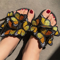 Casual Daily Patchwork Butterfly Round Comfortable Out Door Shoes NewGew