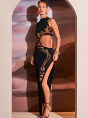 Elegance Meets Seduction: Slim-Fit Split-Back Maxi Dress Newgew Dresses