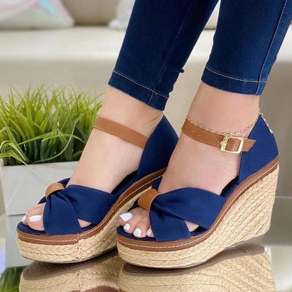 Women Fashion Buckle Wedge Sandals NewGew